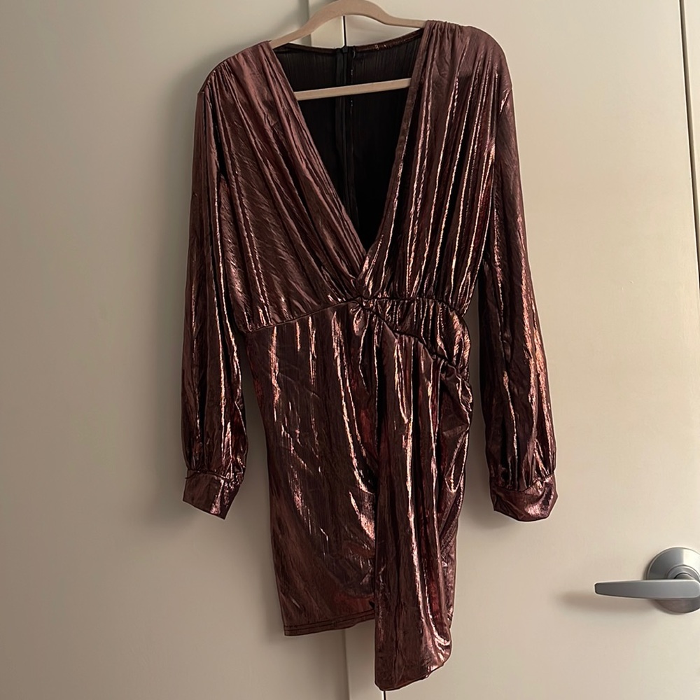Metallic Mini Dress